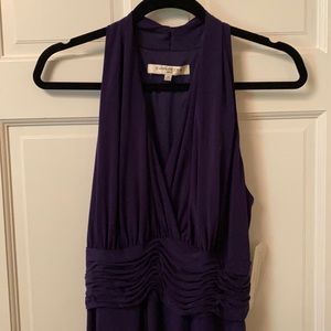 NWT Evan Picone halter dress in eggplant purple